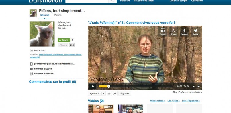 « Païens tout simplement » la chaine Vidéo…